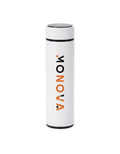 MoNova Smart Temperature Display Bottle 500ml – Stainless Steel Vacuum Insulated Water Bottle with LED Touch Screen, Tea Infuser, Leakproof Travel Mug for Coffee & Tea